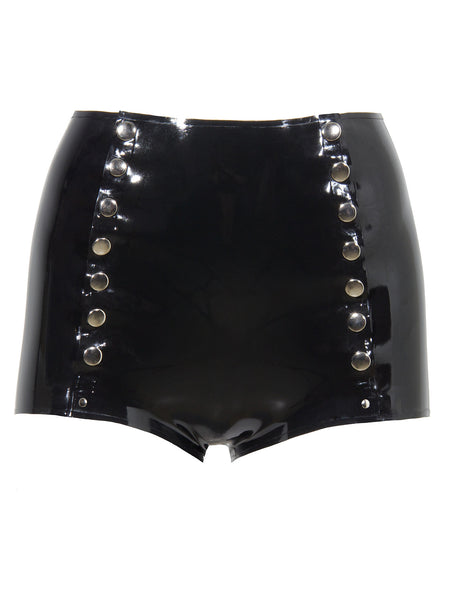 Frankie Faux Leather Shorts - Black